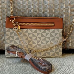 Stylish Tan and Cream Women's Bag